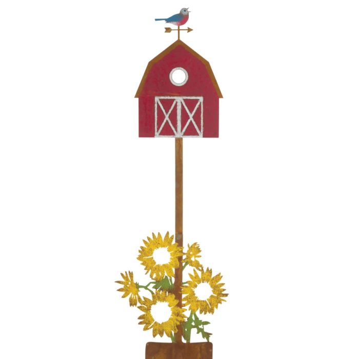 Rustic Birdhouse Stake | Barn