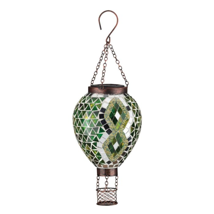 Mosaic Hot Air Balloon Solar Lantern