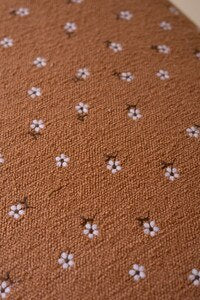 Petite Floral Upholstered Bench