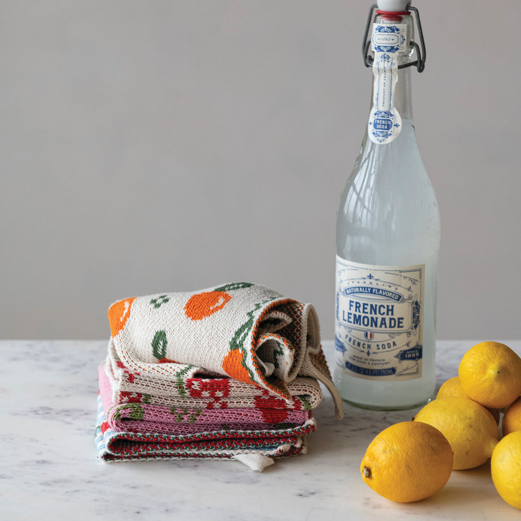 Fruit Knit Cotton Dish Cloth