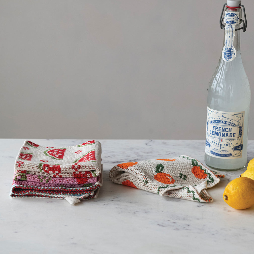 Fruit Knit Cotton Dish Cloth