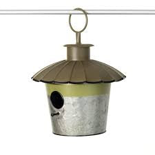 Umbrella Roof Metal Birdhouse