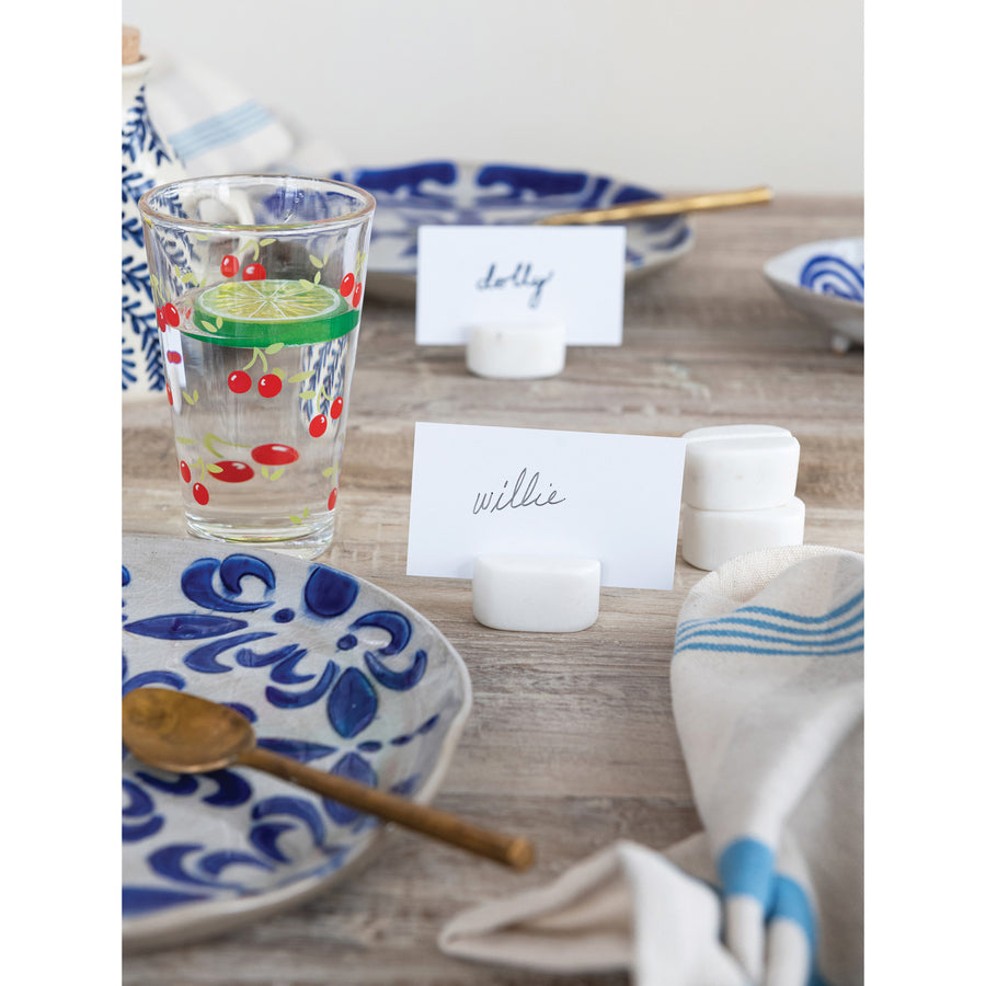 Marble Place Card Holders w/Cards