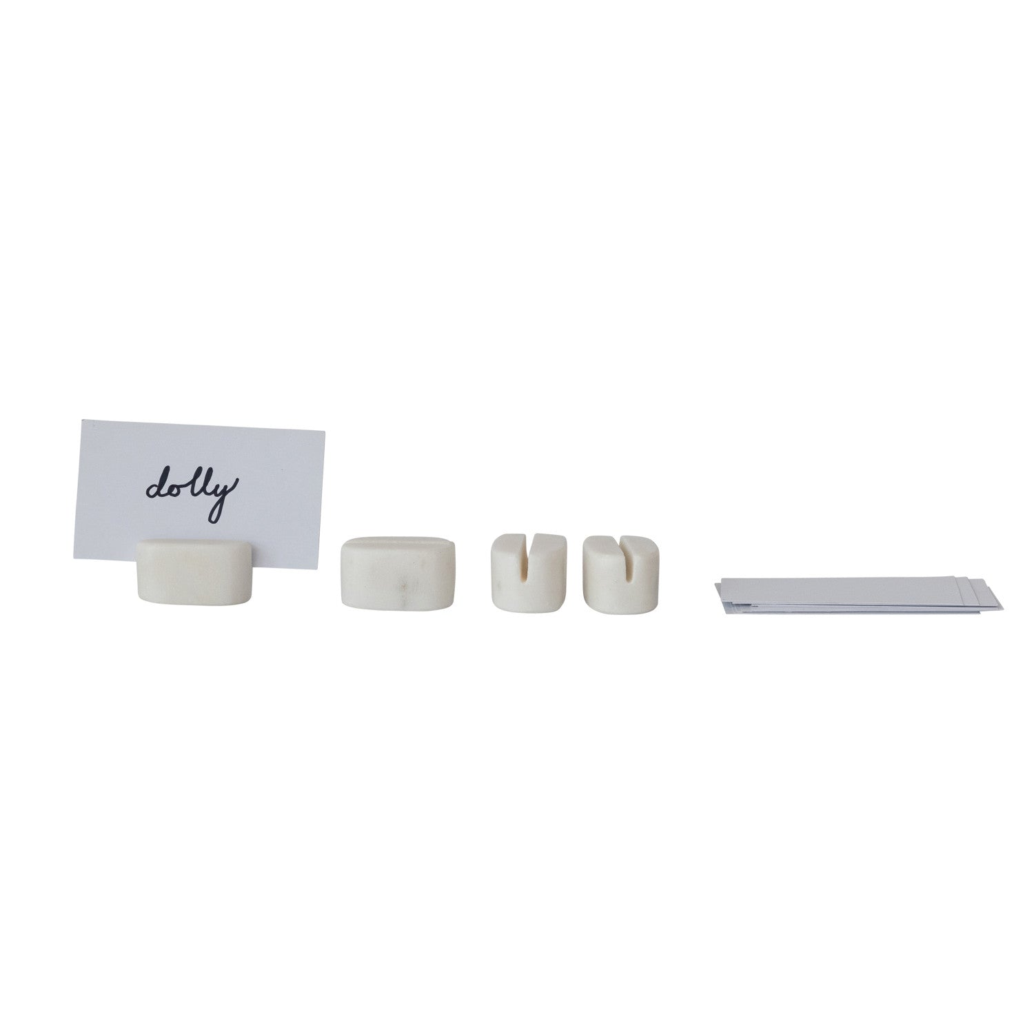 Marble Place Card Holders w/Cards