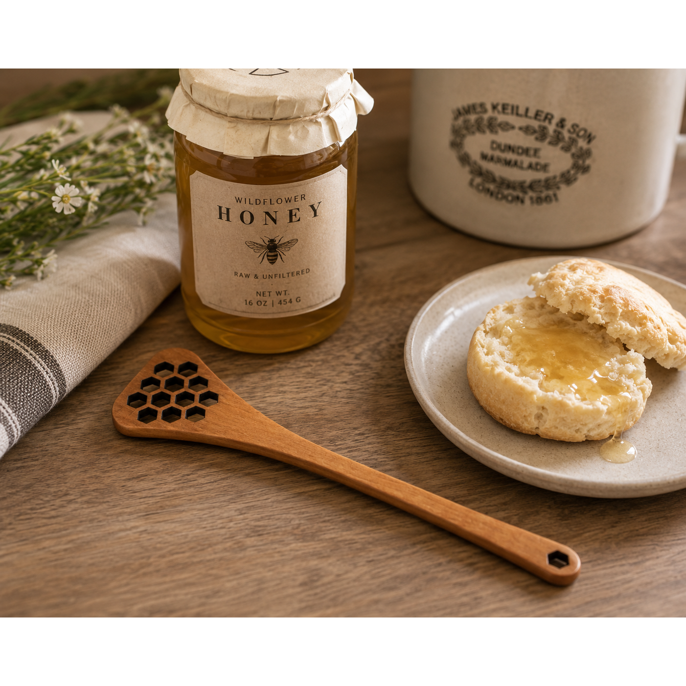 Redecker Pearwood Honey Spoon
