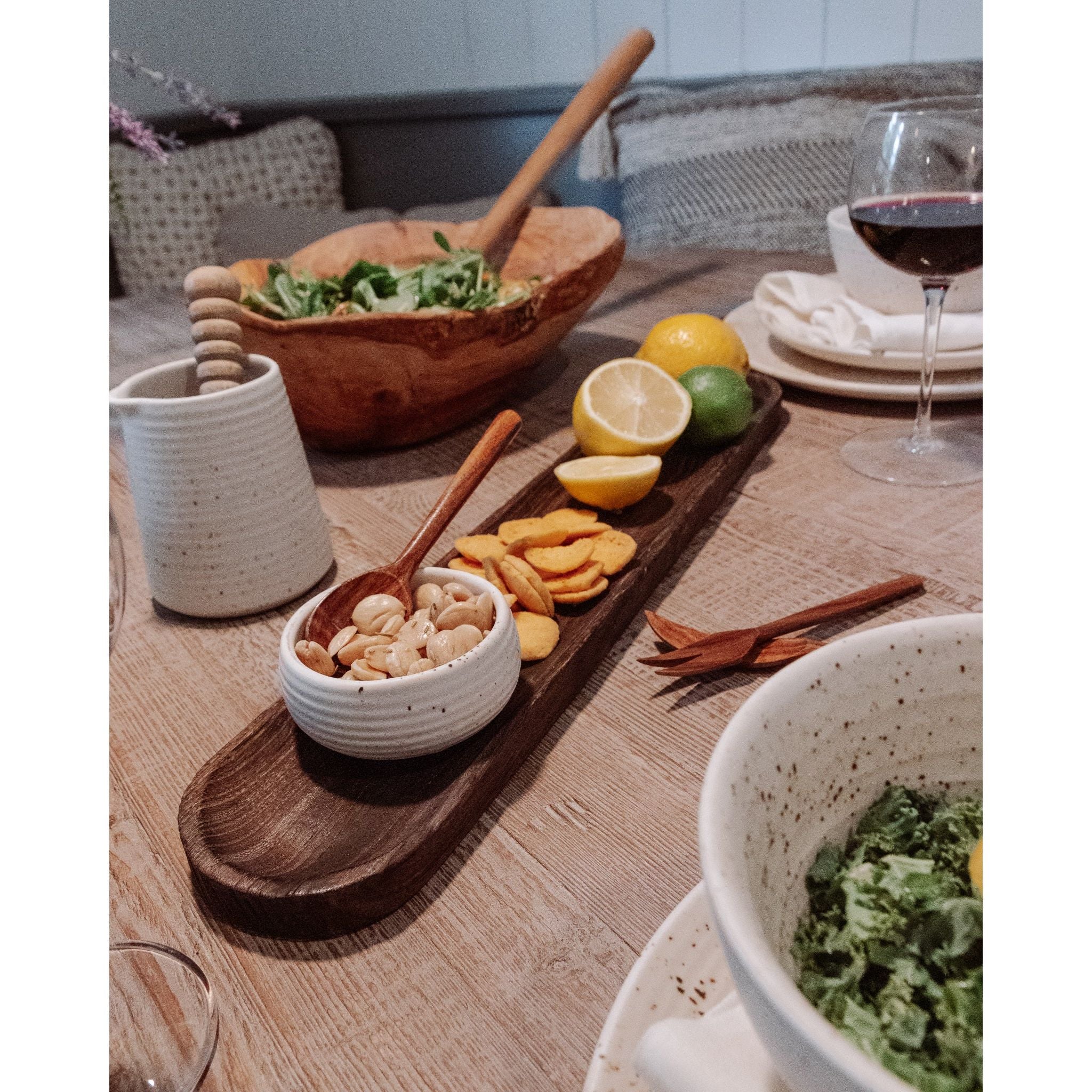 Ribbed Ceramic Speckled Dip Bowl