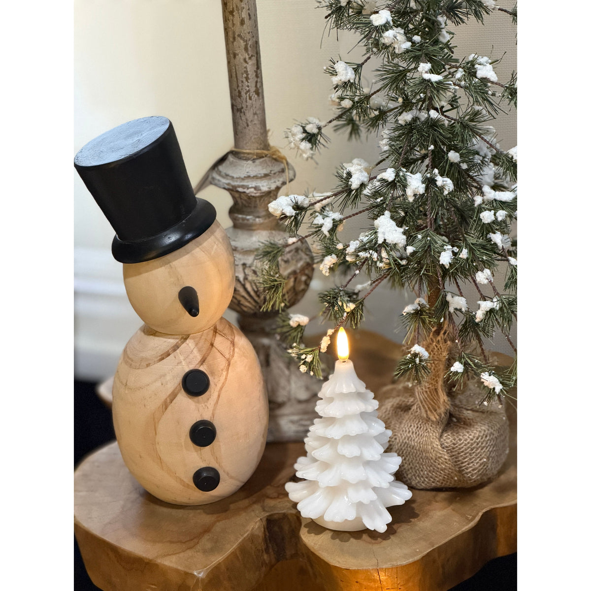 Wooden Snowman