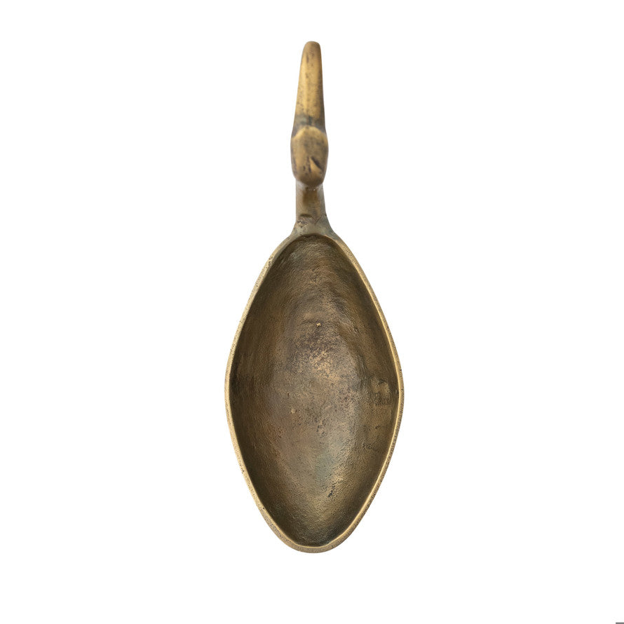 Antique Brass Swan Decorative Bowl