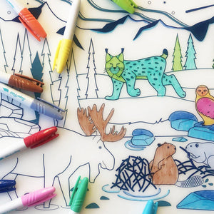 Super Petit Silicone Mat & Markers