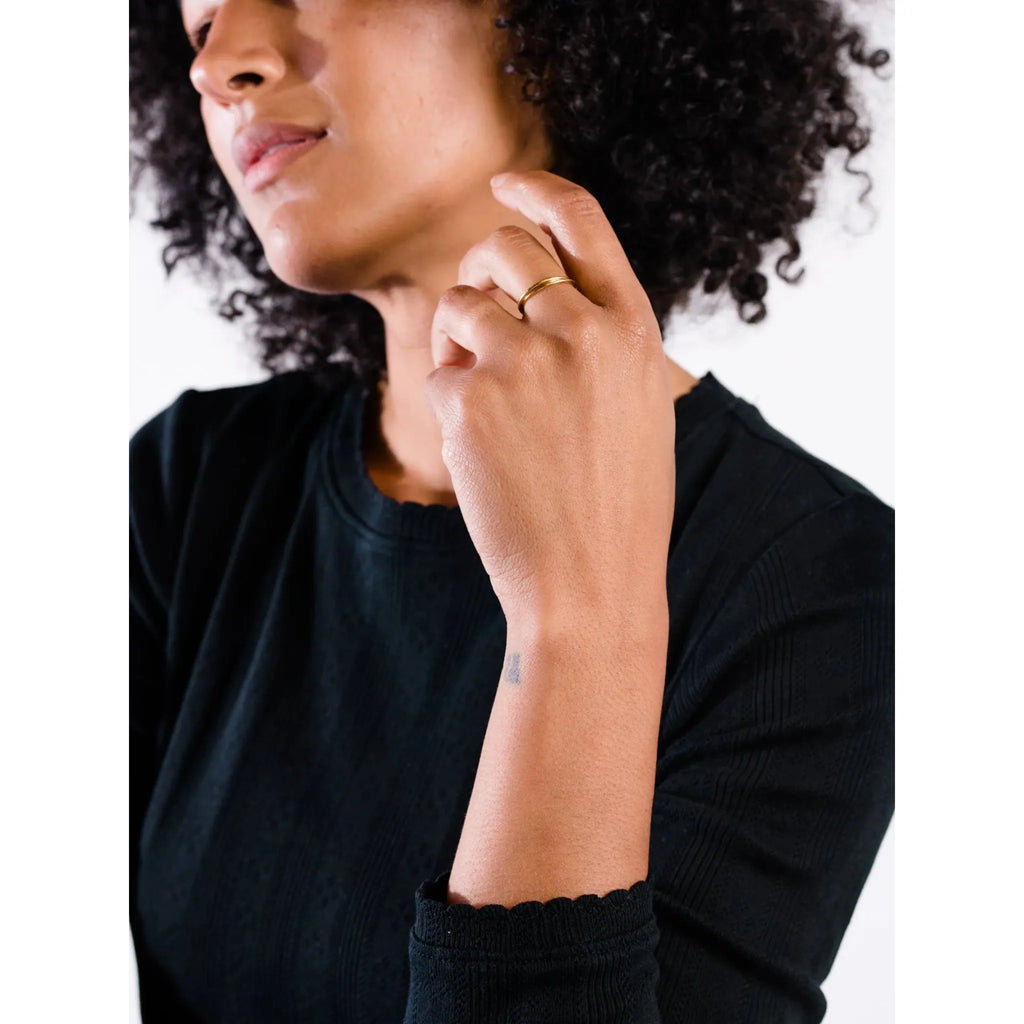 Piercing Interlocking Rings Interlocking Ring – Moss & Embers