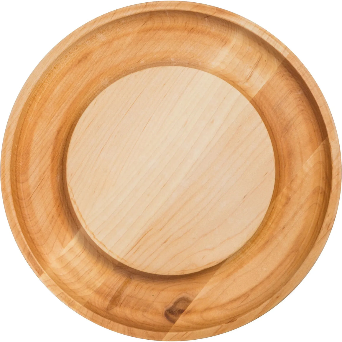 Maple Round Cheese Board w/Cracker Groove (Personalized)