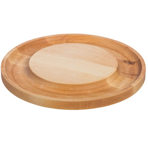 Maple Round Cheese Board w/Cracker Groove (Personalized)