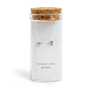 Message in a Bottle Sterling Silver Earring Collection #1