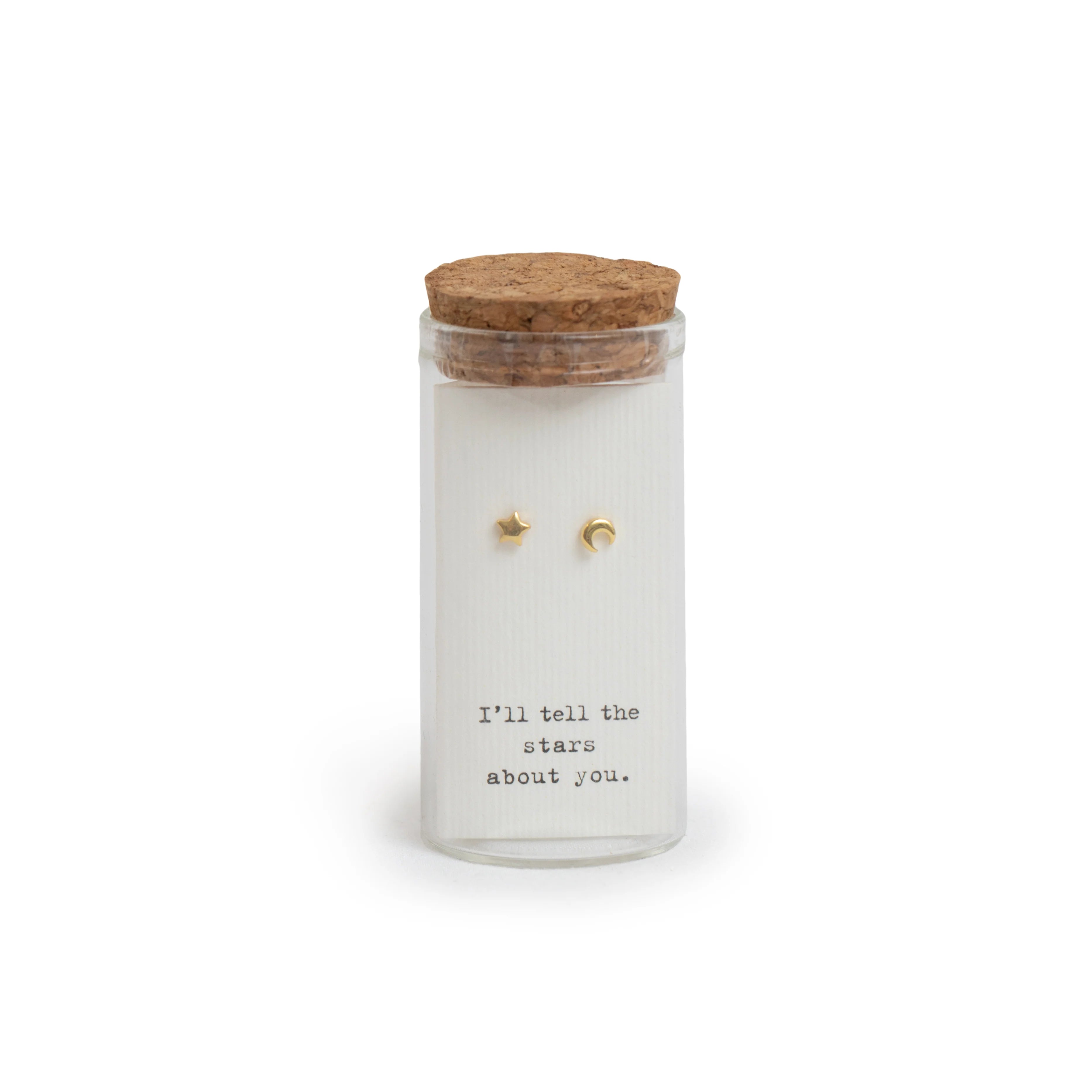 Message in a Bottle Gold Finish Earring Collection