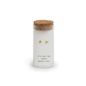 Message in a Bottle Gold Finish Earring Collection