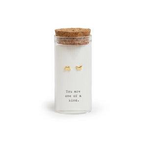 Message in a Bottle Gold Finish Earring Collection