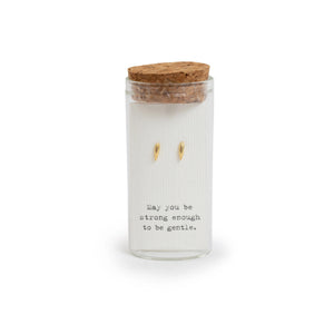 Message in a Bottle Gold Finish Earring Collection