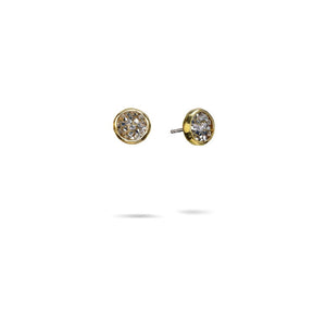 Kristal Dome Stud Earrings