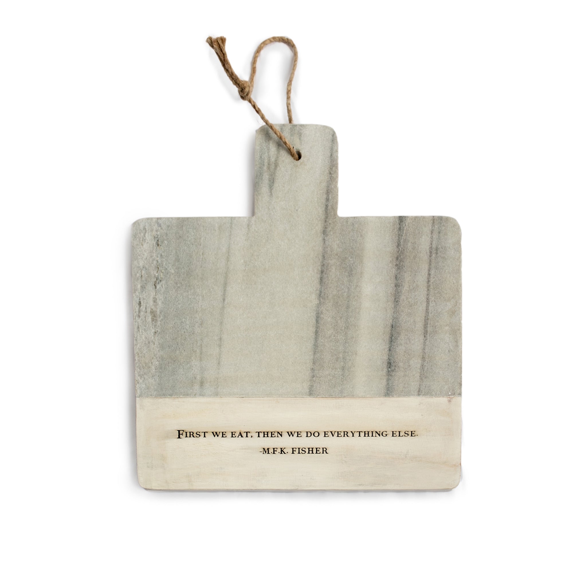 M.F.K. Fisher Marble & Wood Cutting  Board