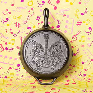 12" Love is Like a Butterfly Dolly Parton Lodge Skillet