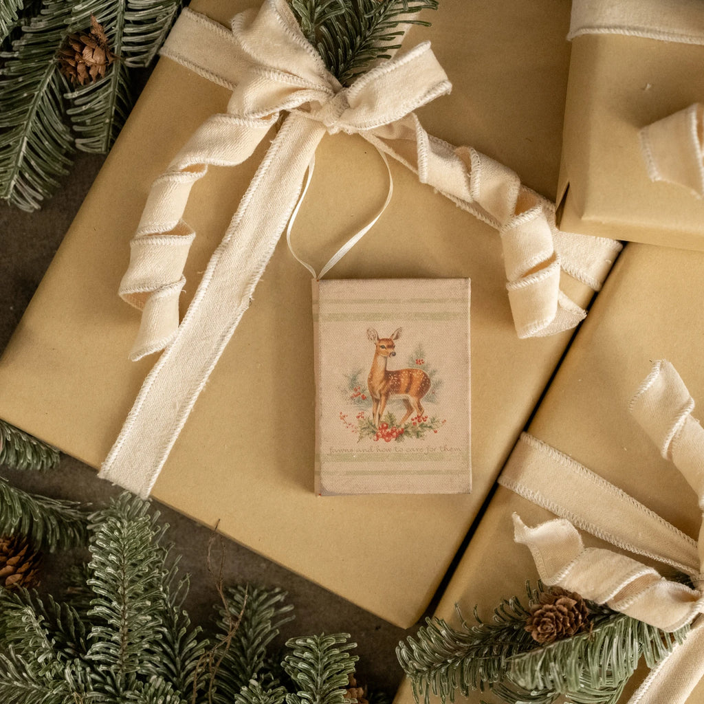 Fawns and How to Care for Them Book Ornament