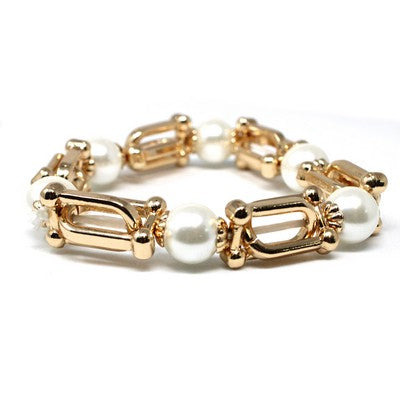 Liam Bracelet | Gold + Pearl