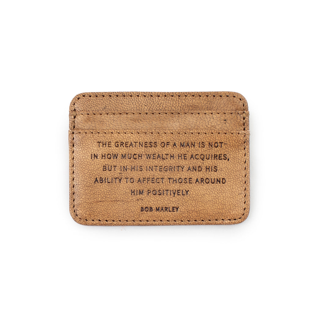 Leather Wallet - Bob Marley