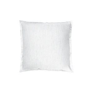 Lt. Grey & White Striped Linen Pillow | 20" x 20"