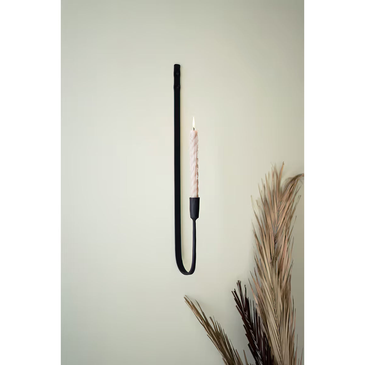 Forged Iron Single Taper Wall Sconce