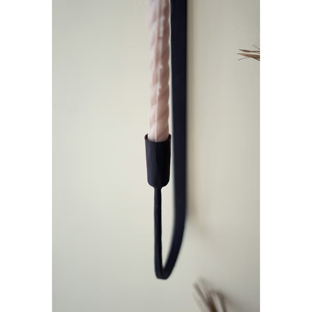 Forged Iron Single Taper Wall Sconce