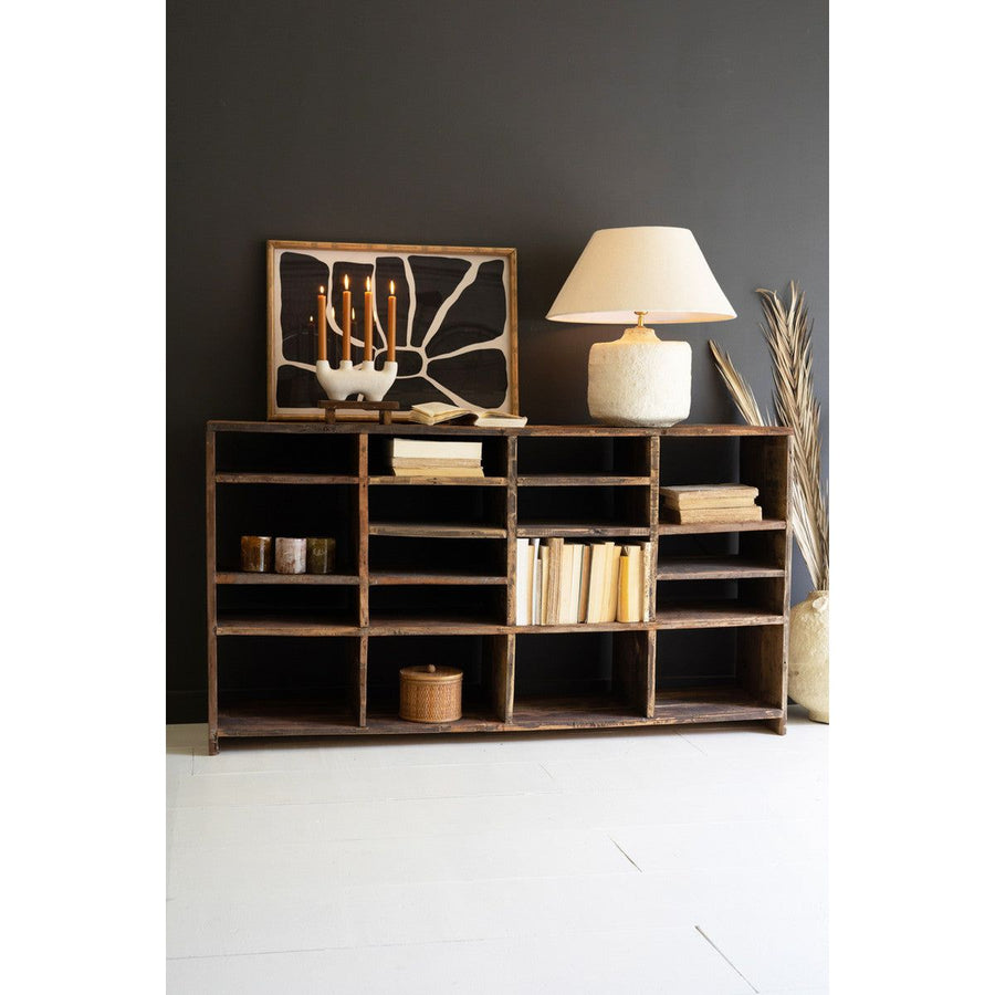 Recycled Wood Multi Cubicle Console