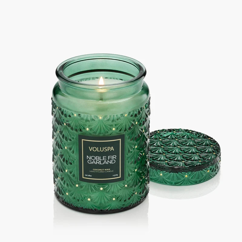Voluspa Jar Candle | Large - Noble Fir Garland