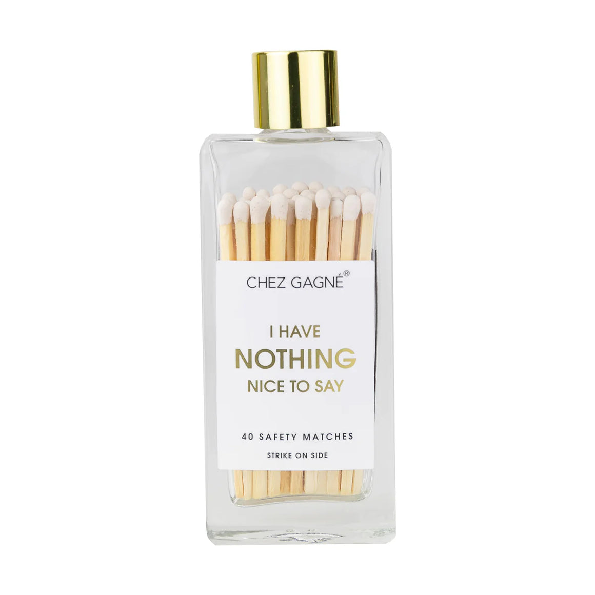 Glass Bottle Safety Matches