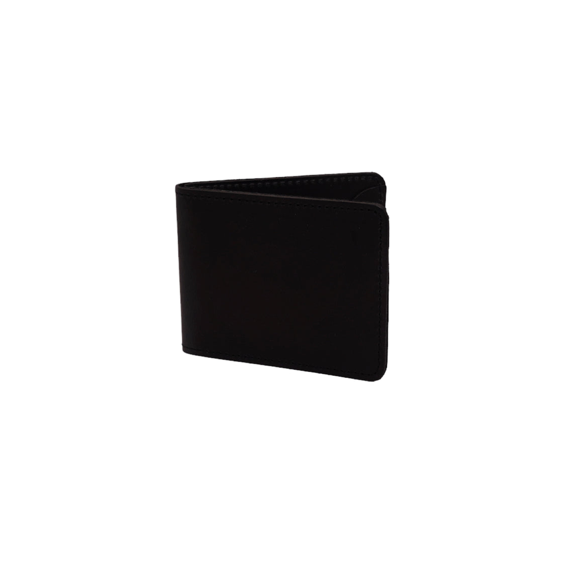 Black Distressed Leather Bi-fold Wallet | What Good Shall I do?