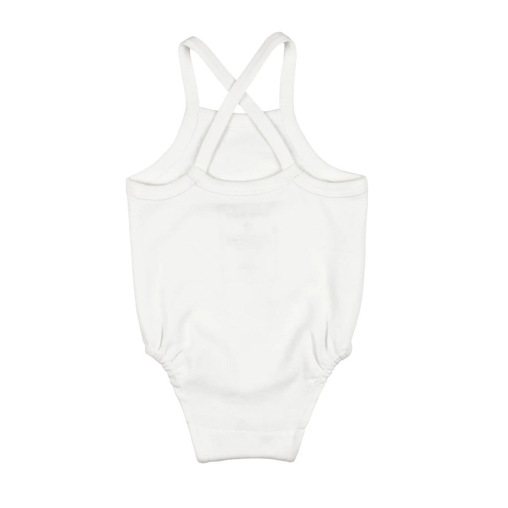 LIMITED EDITION Organic Criss-Cross Bodysuit | White