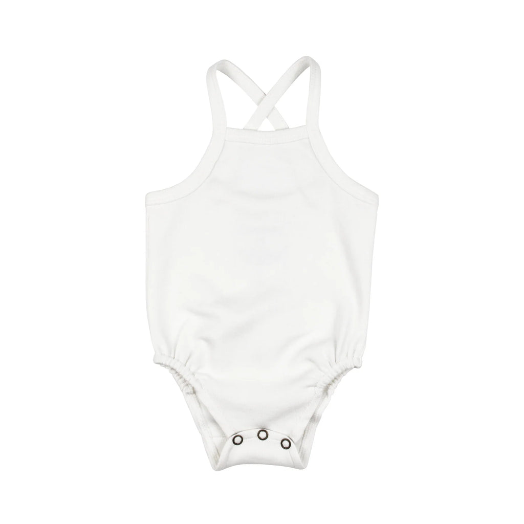 LIMITED EDITION Organic Criss-Cross Bodysuit | White