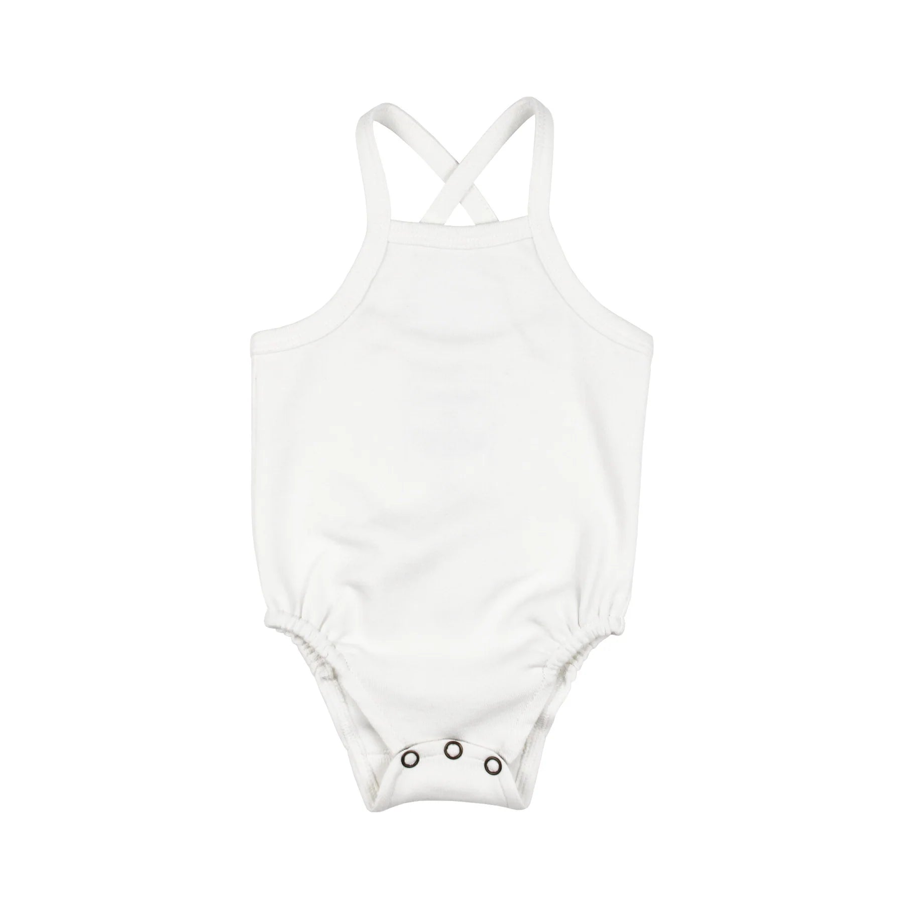 LIMITED EDITION Organic Criss-Cross Bodysuit | White