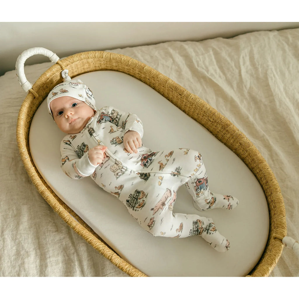 Organic Zipper Footie