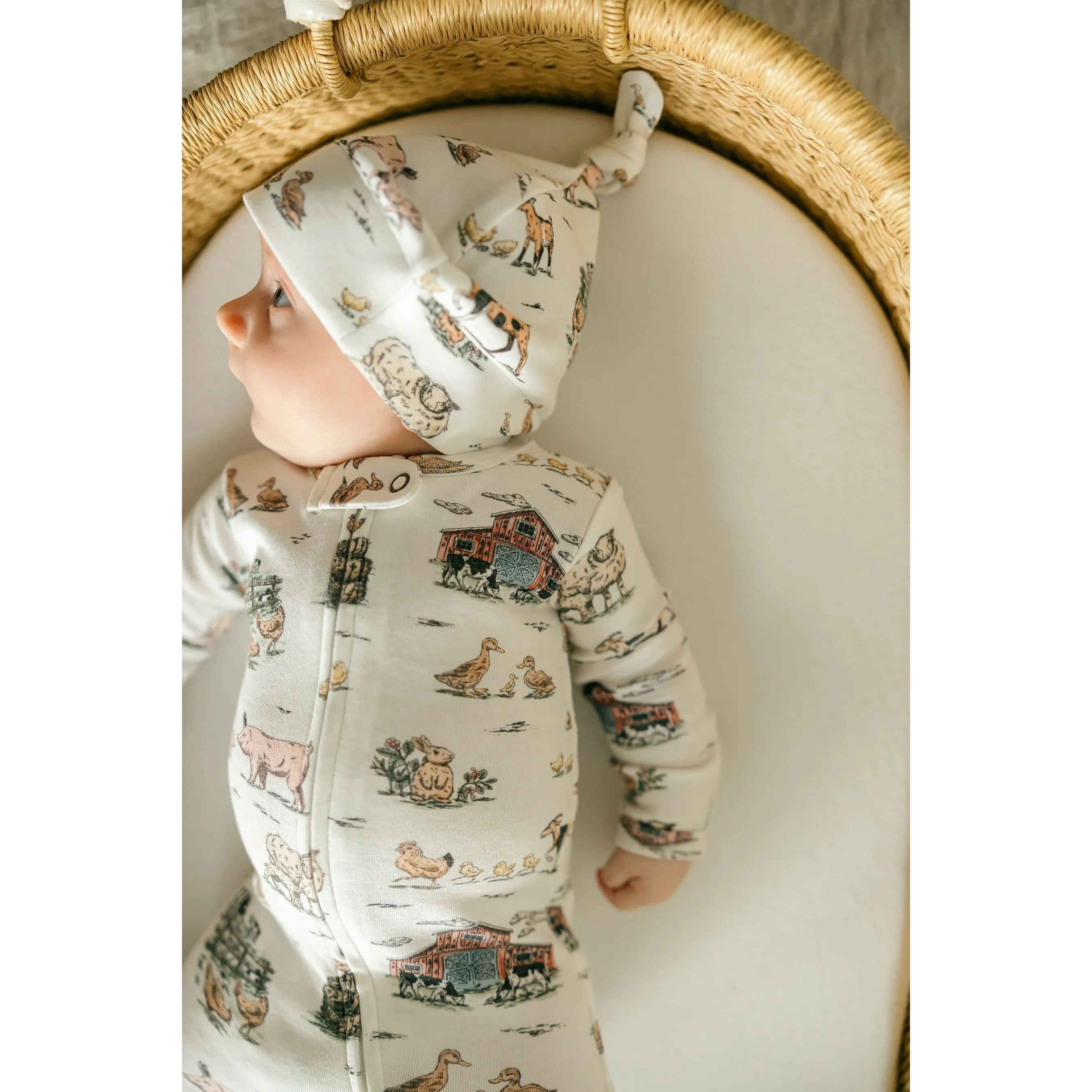 Organic Zipper Footie