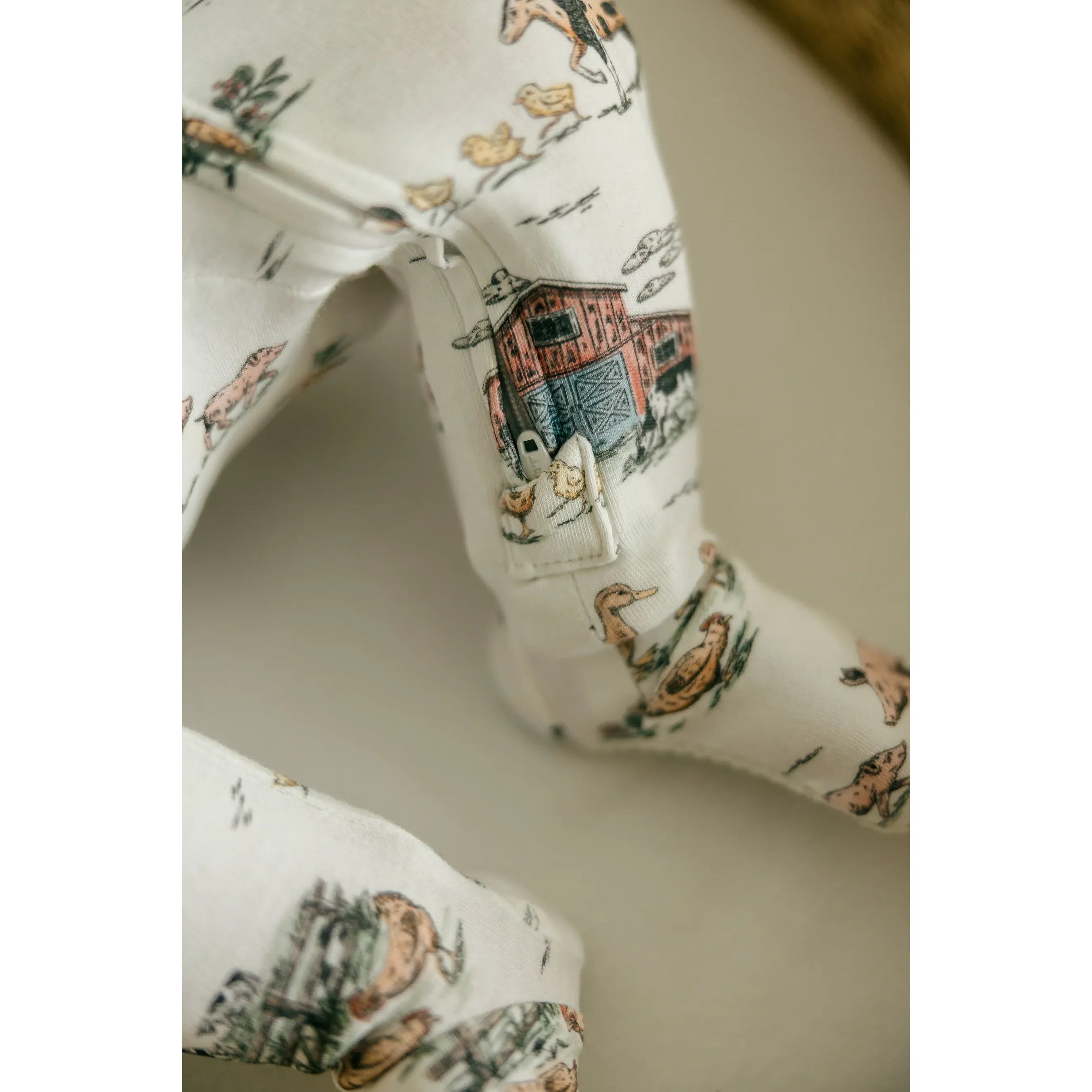 Organic Zipper Footie