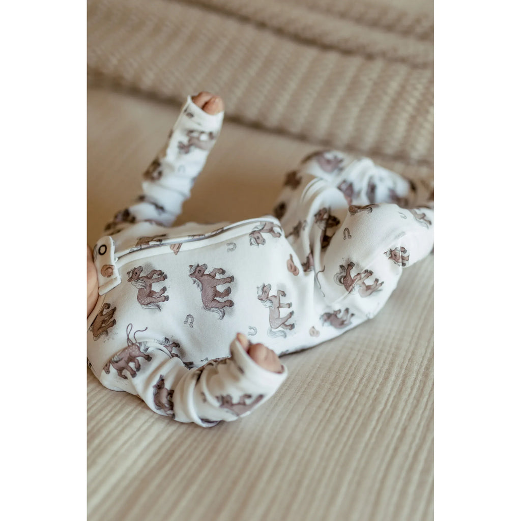Organic Zipper Footie