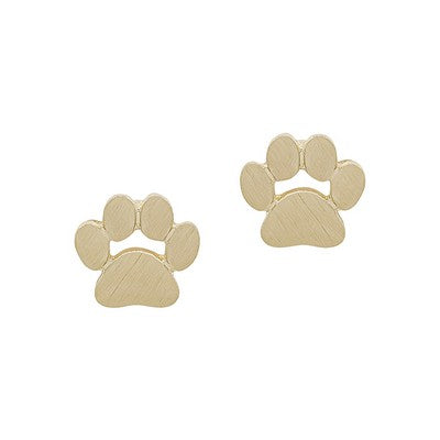 Paw Earrings | Gold