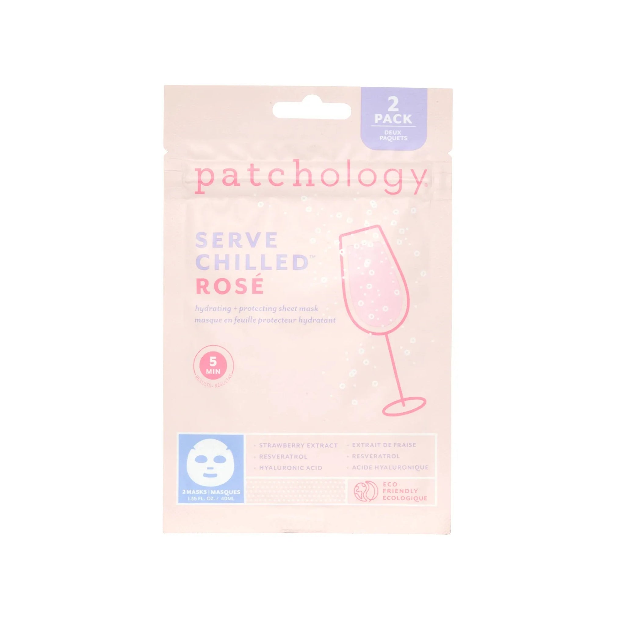 Serve Chilled Rosé Sheet Mask