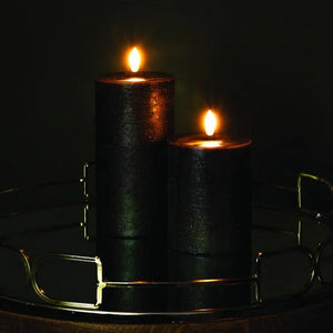 Uyuni Pillar Candle | Forest Black (Rustic)
