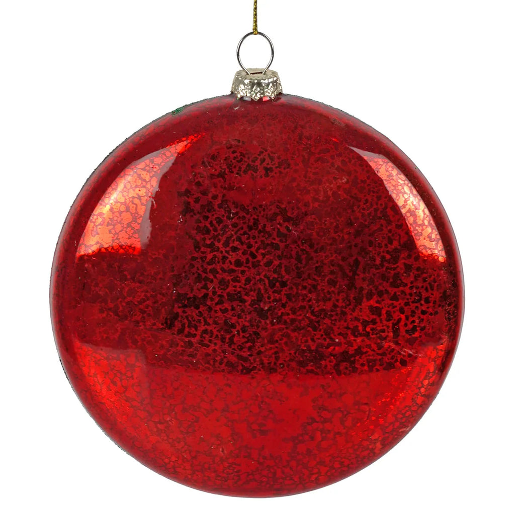 Santa Claus Is Coming to Town Glass Ornament
