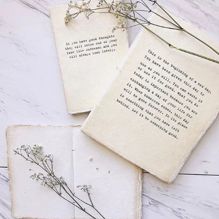 Deckle Edge Notebook - May Today There Be Peace - 6" x 8"