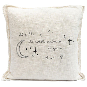 Pillow Collection - Shine (Rum) Embroidered Pillow