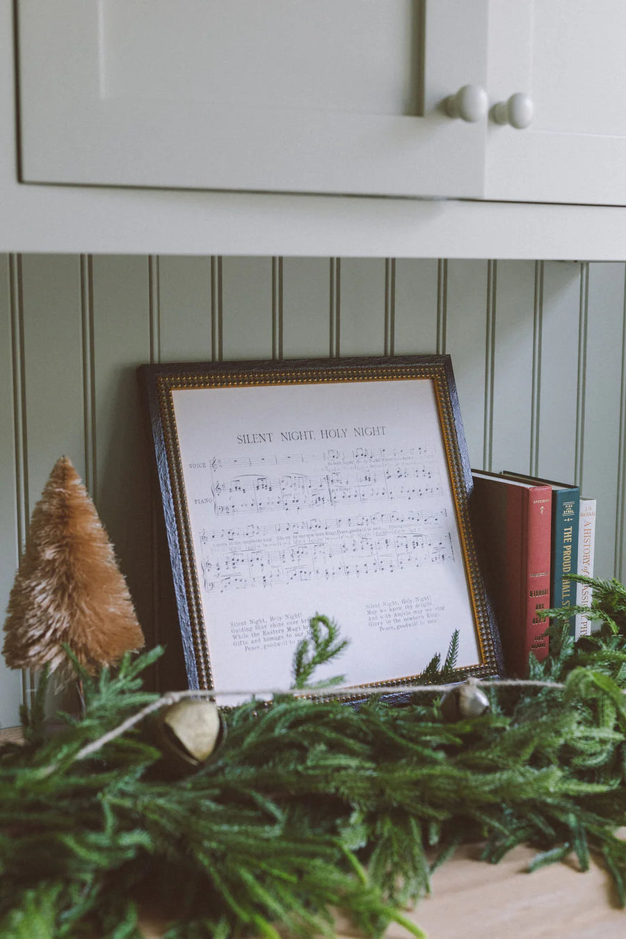 Silent Night Framed Antique Art | 6x6