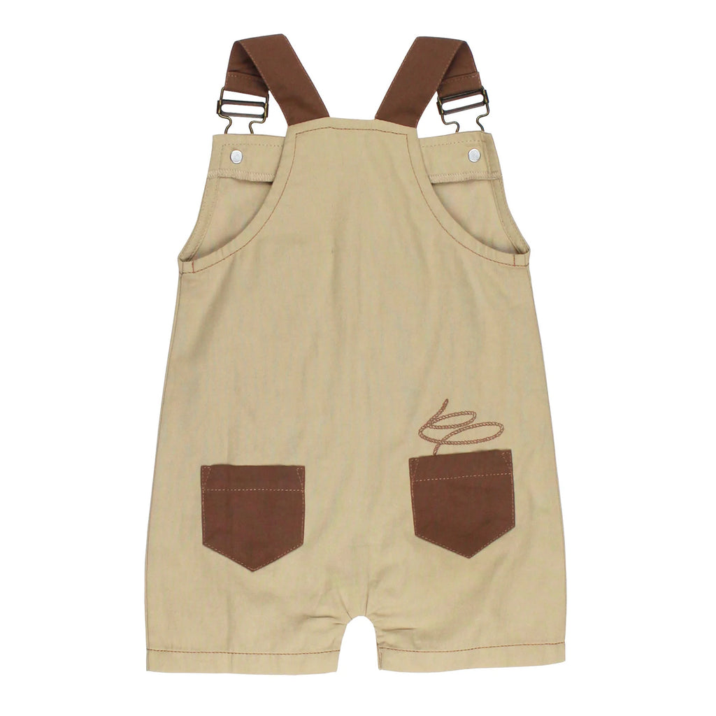 LIMITED EDITION Organic Twill Sleeveless Overall | Oatmeal