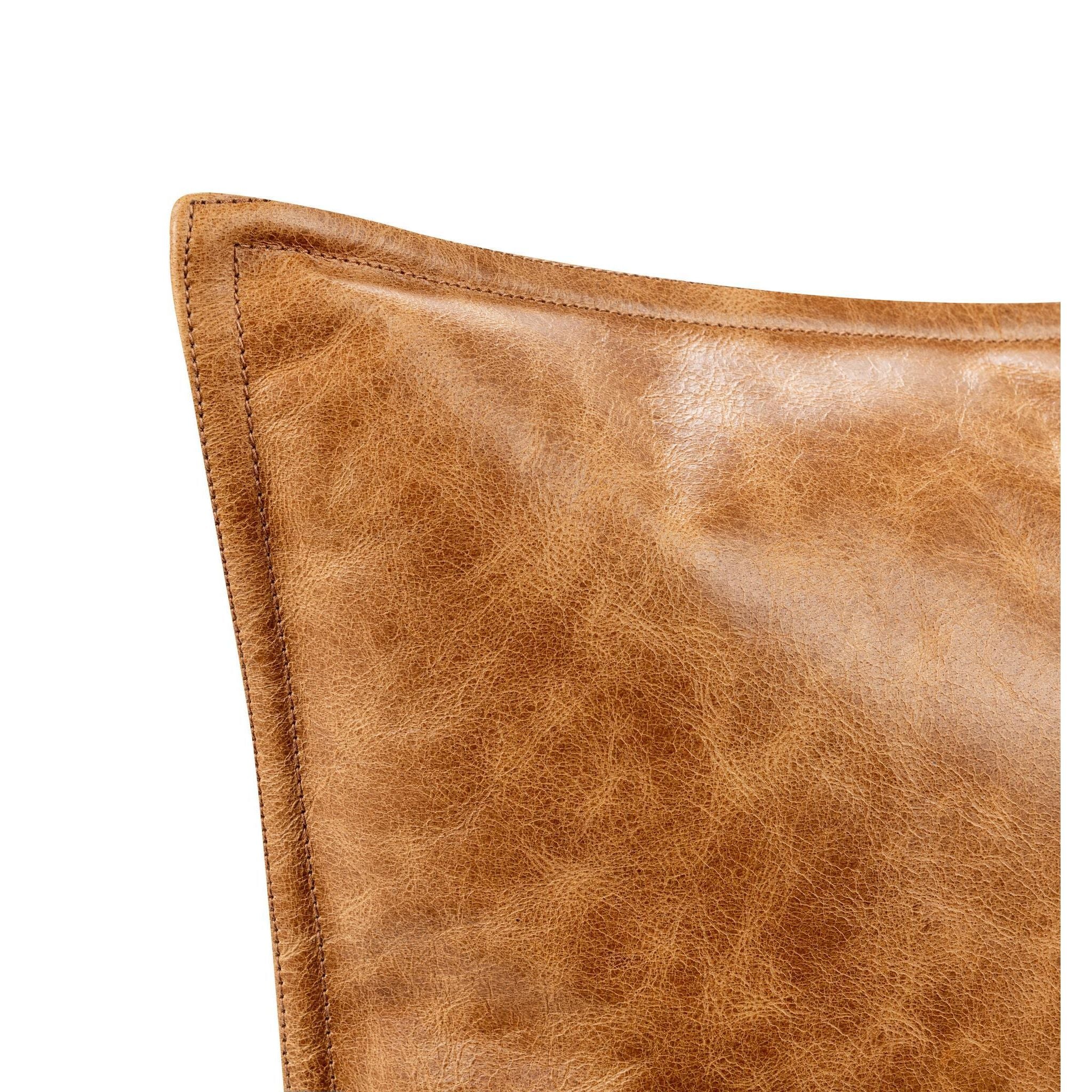 SLD Dumont Leather Pillow | Chestnut